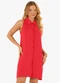 Rovitex - Vestido Feminino Chemise Malha Viscose Azul - variação: Laranja