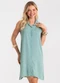 Rovitex - Vestido Feminino Chemise Malha Viscose Azul - variação: Verde