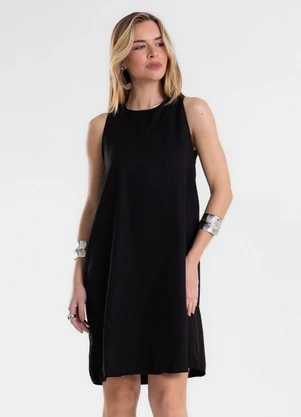 Endless - Vestido Feminino com Abertura nas Costas Preto - ENDLESS