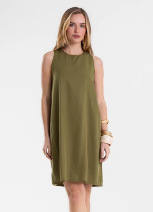 Endless - Vestido Feminino com Abertura nas Costas Verde - ENDLESS