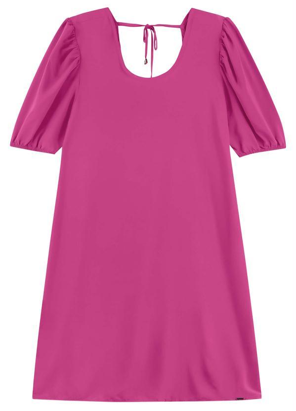 Marialícia - Vestido Feminino com Amarração Marialícia Rosa 3