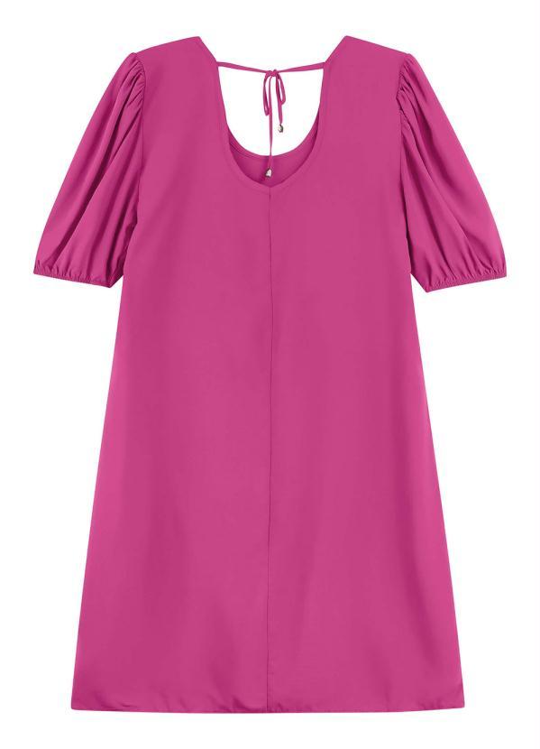 Marialícia - Vestido Feminino com Amarração Marialícia Rosa 4