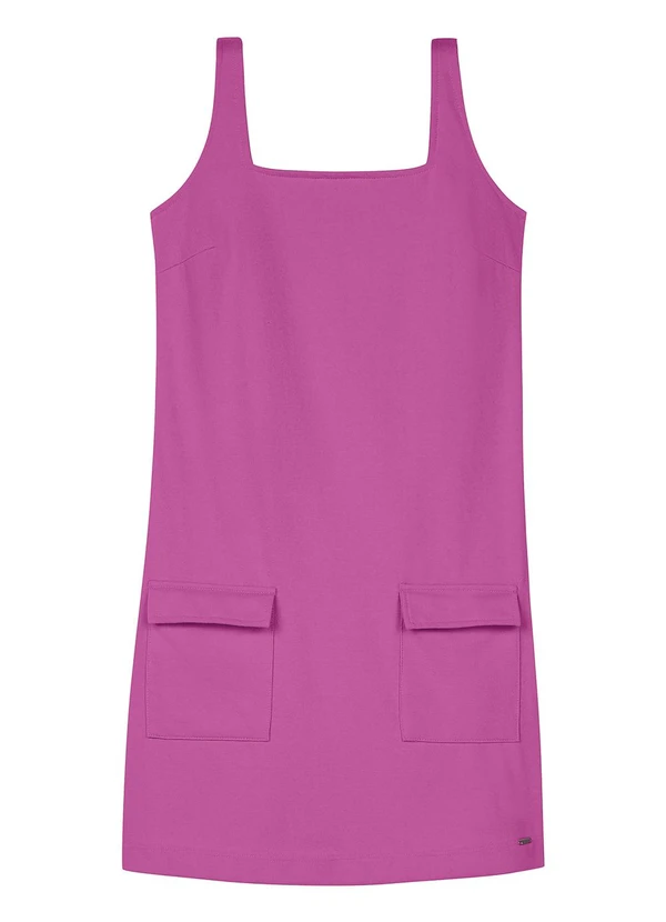 Marialícia - Vestido Feminino com Bolsos Lapela Rosa 3