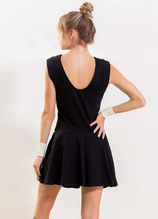 Cativa - Vestido Feminino com Shorts Embutido Preto 2