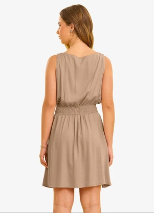 Minty - Vestido Feminino com Strass Marrom - MINTY