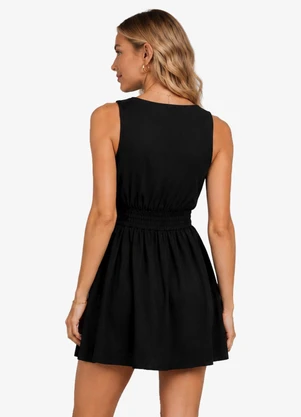 Minty - Vestido Feminino com Strass Preto - MINTY