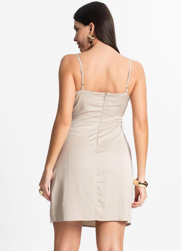 Rovitex - Vestido Feminino Curto Alcinha com Fenda Rosa 2