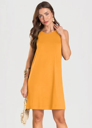 Dianna - Vestido Feminino Curto Amarelo - DIANNA