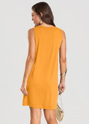 Dianna - Vestido Feminino Curto Amarelo - DIANNA
