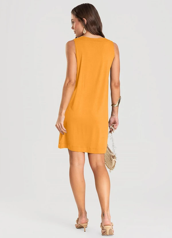 Dianna - Vestido Feminino Curto Amarelo 4