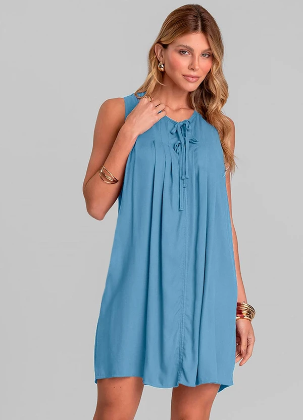Dianna - Vestido Feminino Curto Azul