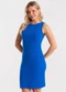 Rovitex - Vestido Feminino Curto Básico Ribana Preto - variação: Azul