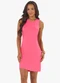 Rovitex - Vestido Feminino Curto Básico Ribana Preto - variação: Rosa