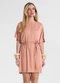 Endless - Vestido Feminino Curto com Cinto Marrom - variação: Marrom