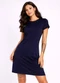 Infinita Cor - Vestido Feminino Curto com Manga Rosa - variação: Azul