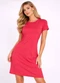 Infinita Cor - Vestido Feminino Curto com Manga Rosa - variação: Vermelho