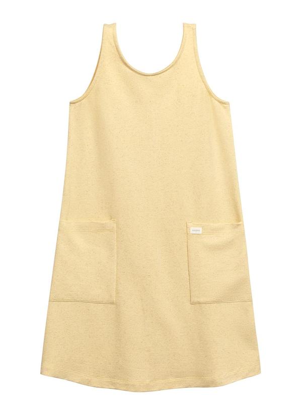 Marialícia - Vestido Feminino Curto Comfy Amarelo