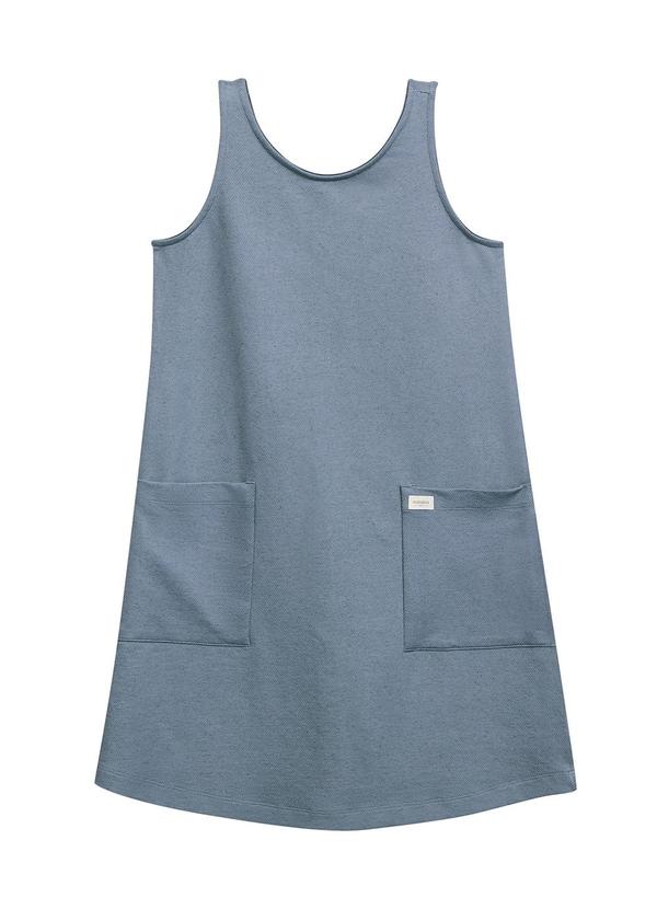 Marialícia - Vestido Feminino Curto Comfy Azul