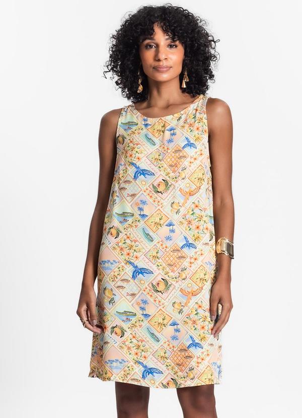 Select - Vestido Feminino Curto de Viscose Preto