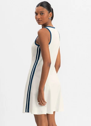 Essendi - Vestido Feminino Curto em Cotton Natural - ESSENDI