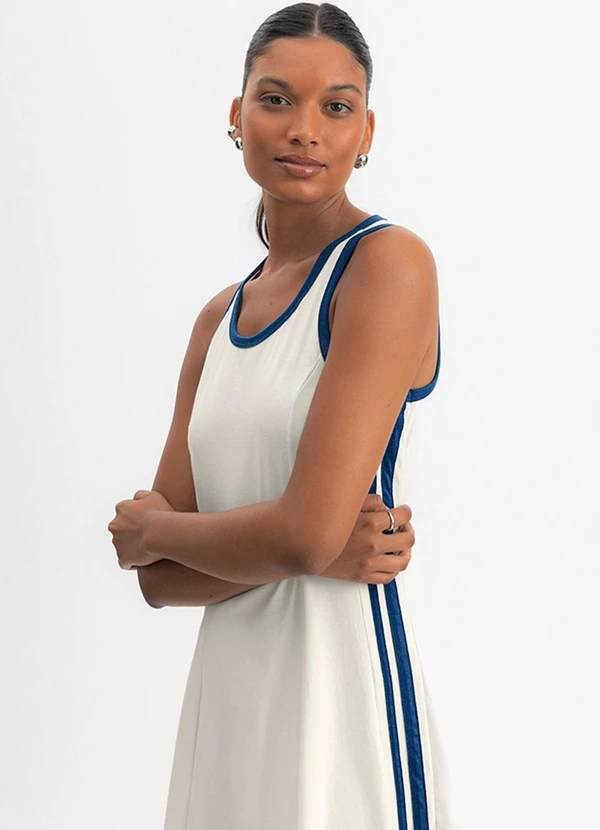 Essendi - Vestido Feminino Curto em Cotton Natural 5