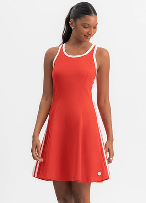 Essendi - Vestido Feminino Curto em Cotton Vermelho - ESSENDI