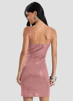 Dianna - Vestido Feminino Curto em Malha Lantejoula Unica - DIANNA