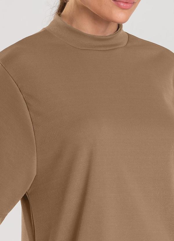 Dianna - Vestido Feminino Curto em Tecido Marrom 3