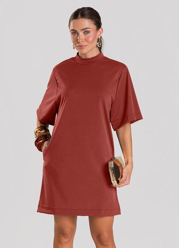 Dianna - Vestido Feminino Curto em Tecido Vermelho 1