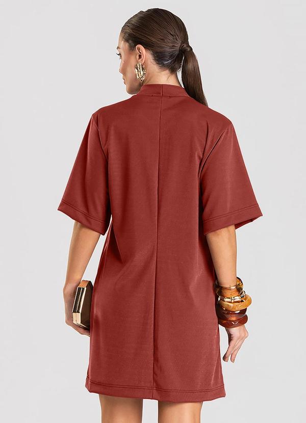 Dianna - Vestido Feminino Curto em Tecido Vermelho 2