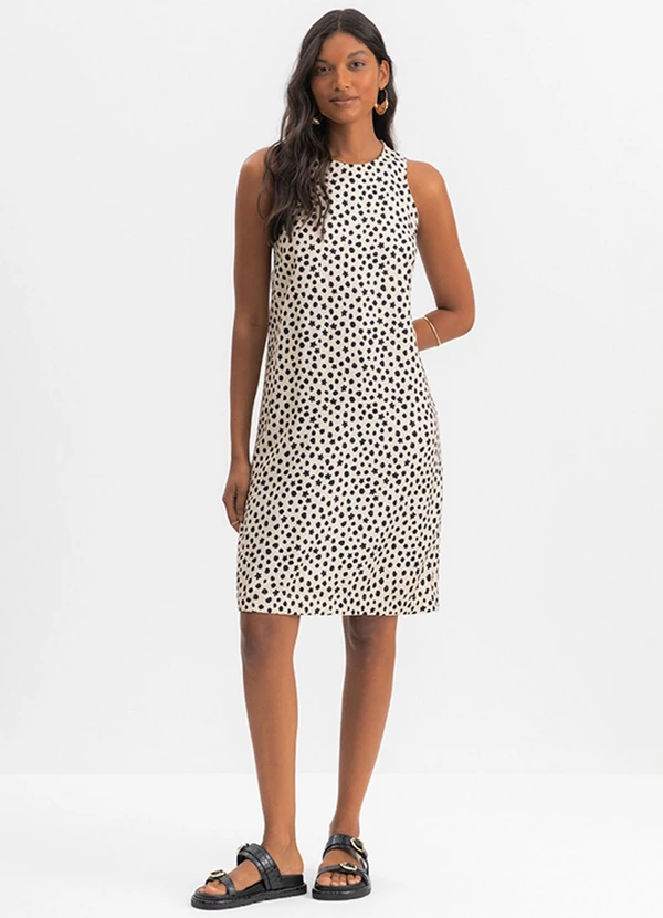 Essendi - Vestido Feminino Curto em Viscose Natural 2