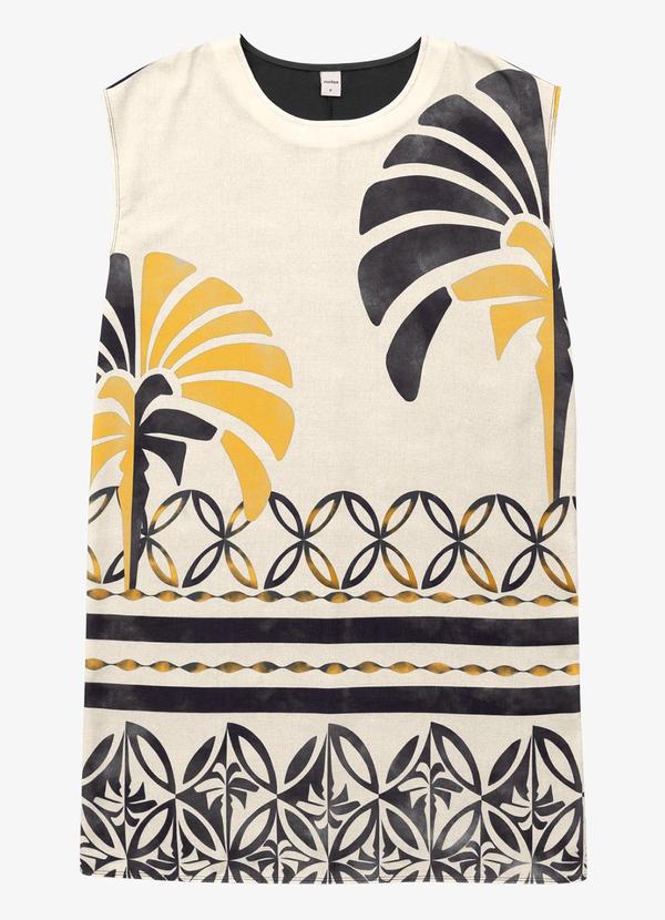 Rovitex - Vestido Feminino Curto Estampado Preto 1