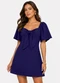 Infinita Cor - Vestido Feminino Curto Malha Visco Classic Verde - variação: Azul