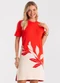 Rovitex - Vestido Feminino Curto Molecotton Vermelho - variação: Vermelho