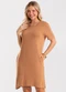 Rovitex - Vestido Feminino Curto Molecotton Viscose Preto - variação: Marrom