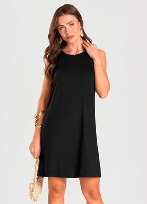 Dianna - Vestido Feminino Curto Preto - DIANNA
