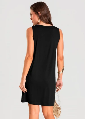 Dianna - Vestido Feminino Curto Preto - DIANNA