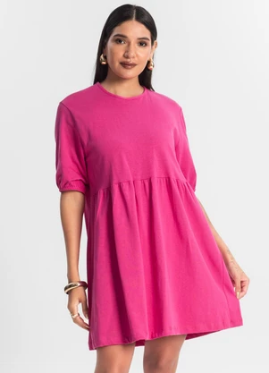Rovitex - Vestido Feminino Curto Rosa - ROVITEX