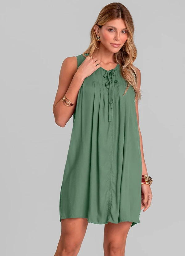Dianna - Vestido Feminino Curto Verde