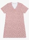 Rovitex - Vestido Feminino Curto Visco Maquinetado Verde - variação: Rosa