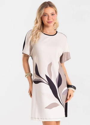 Rovitex - Vestido Feminino Curto Viscotorcion Preto - ROVITEX