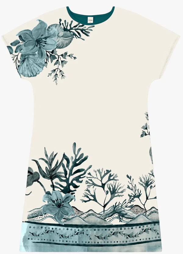 Rovitex - Vestido Feminino Curto Viscotorcion Verde