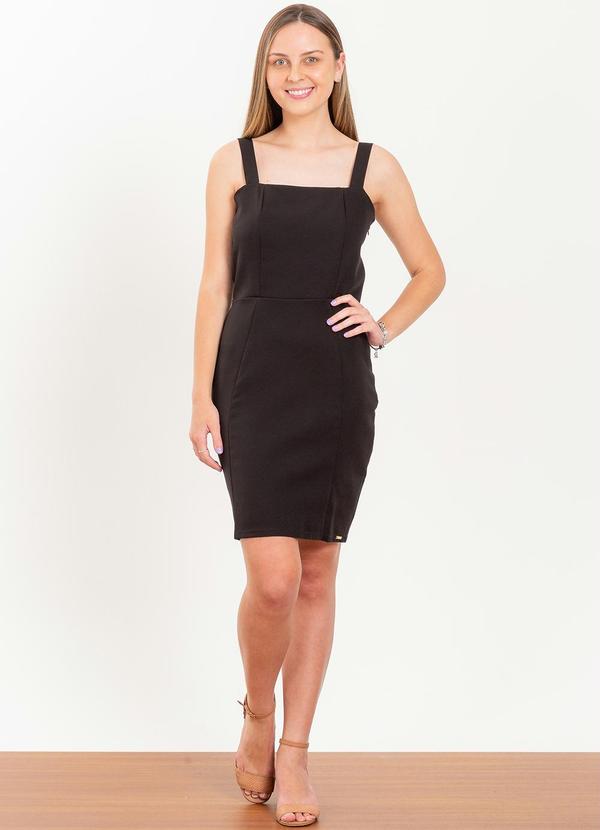 Gris - Vestido Feminino de Alfaiataria Preto 3