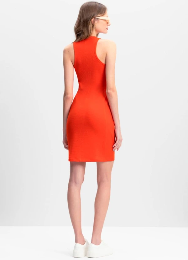 Essendi - Vestido Feminino em Malha Laranja 2