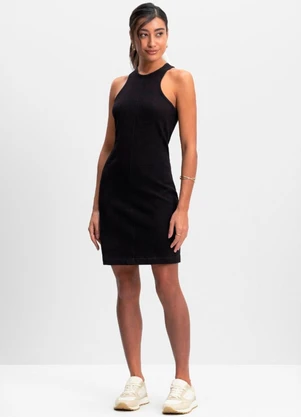 Essendi - Vestido Feminino em Malha Preto - ESSENDI