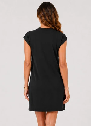 Infinita Cor - Vestido Feminino em Malha Visco Premiere Preto - INFINITA COR