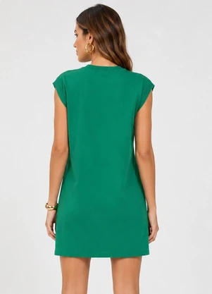 Infinita Cor - Vestido Feminino em Malha Visco Premiere Verde - INFINITA COR