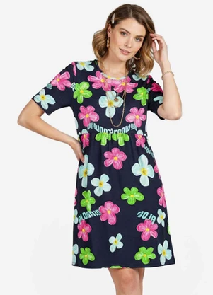 Infinita Cor - Vestido Feminino em Molecotton Rosa - INFINITA COR