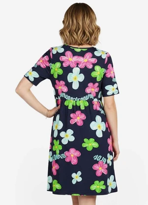 Infinita Cor - Vestido Feminino em Molecotton Rosa - INFINITA COR