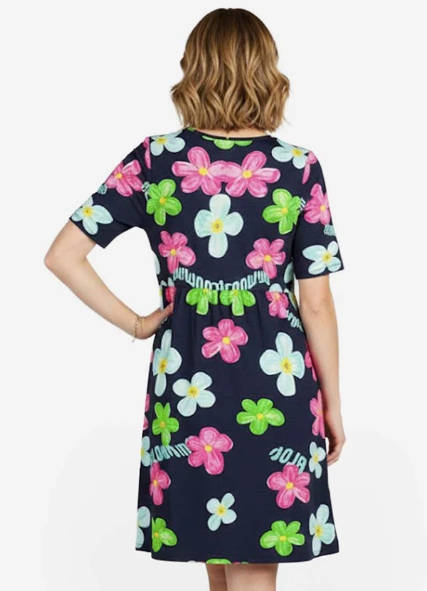 Infinita Cor - Vestido Feminino em Molecotton Rosa 2